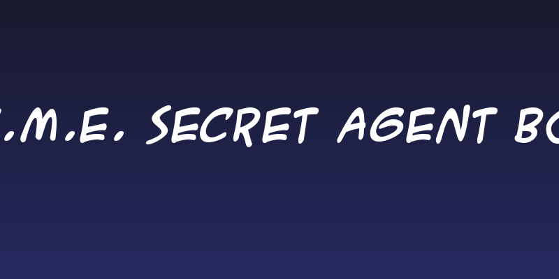 A.C.M.E. Secret Agent Bold Social Header