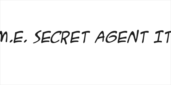 A.C.M.E. Secret Agent Italic Logo