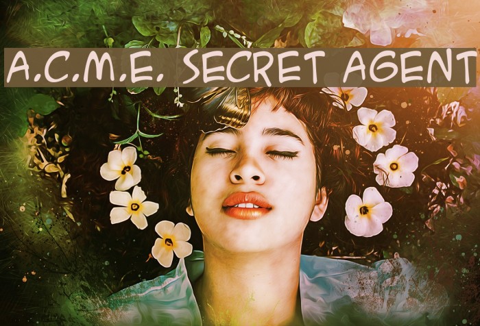 A.C.M.E. Secret Agent Font examples