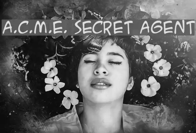 A.C.M.E. Secret Agent Font examples