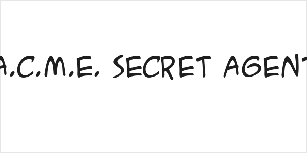 A.C.M.E. Secret Agent Logo