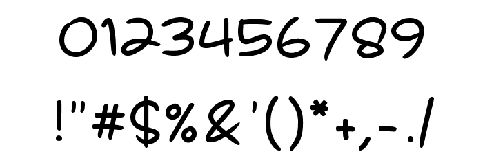 A.Casual.Handwritten.Pen Font OTHER CHARS