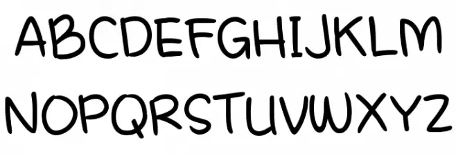 A.Casual.Handwritten.Pen Fonte MAIÚSCULAS