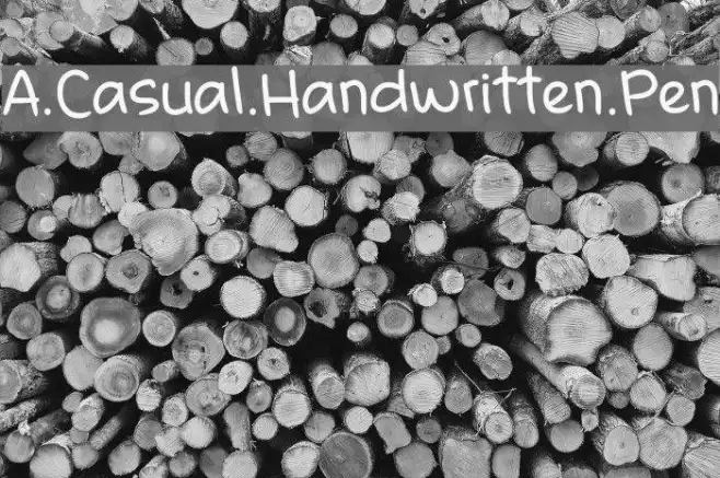 A.Casual.Handwritten.Pen Example 2
