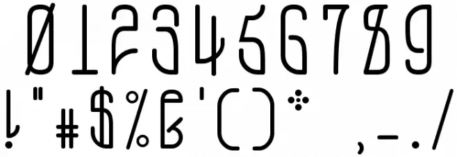 A.D. MONO Шрифта ДРУГИЕ символов