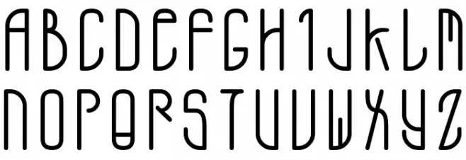 A.D. MONO Schriftart Groß