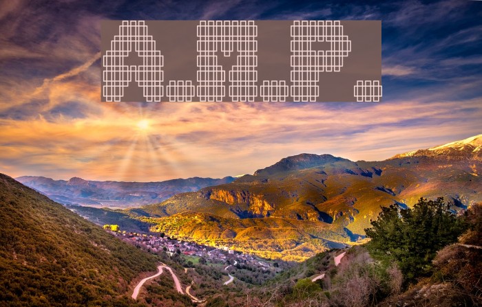 A.M.P. Font examples