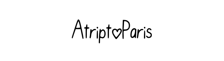 A_trip_to_Paris  免费字体下载