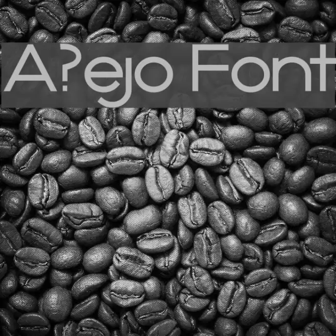 A?ejo Font examples