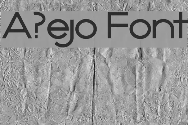 A?ejo Font examples