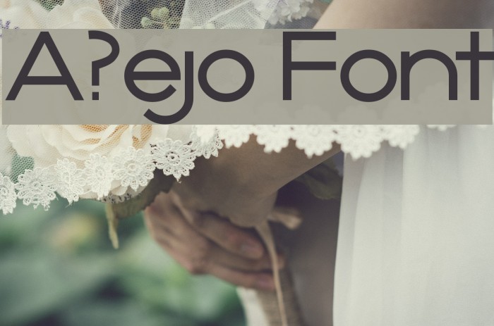 A?ejo Font examples