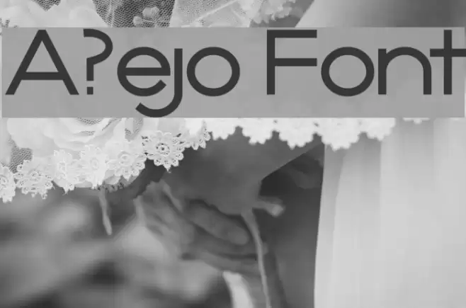 A?ejo Font examples