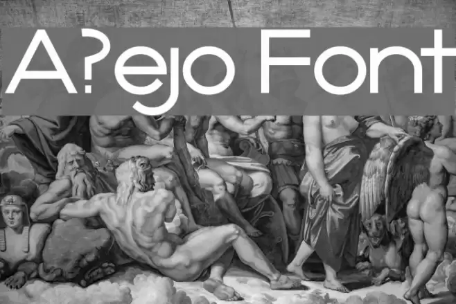 A?ejo Font examples