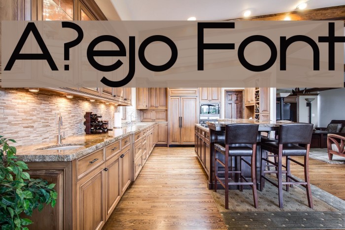 A?ejo Font examples