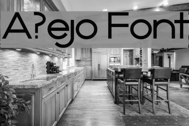 A?ejo Font examples