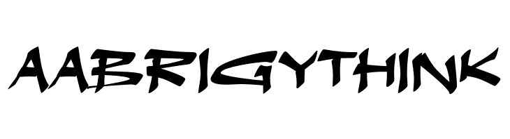 a Abrigy Think Font