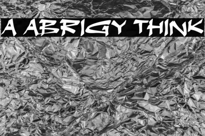 a Abrigy Think Schriftart examples