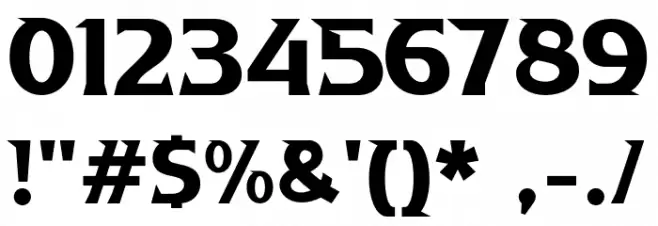 a Absolute Empire Font Alte caractere