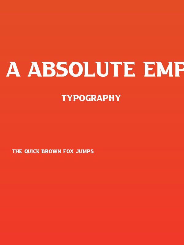 a Absolute Empire Poster