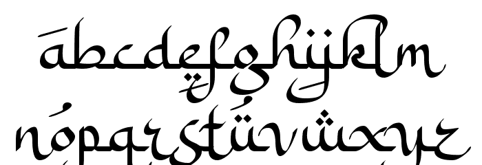 a Ahlan Wasahlan Font LOWERCASE