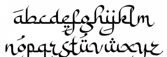 a Ahlan Wasahlan फ़ॉन्ट लोअरकेस