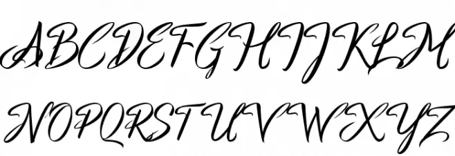 a Antara Distance Schriftart Groß