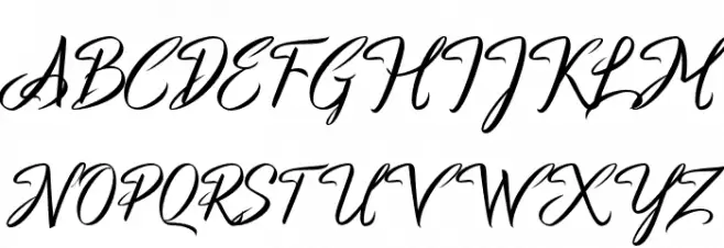 a Antara Distance Шрифта ВЕРХНИЙ