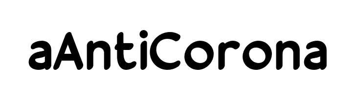 a Anti Corona  Frei Schriftart Herunterladen