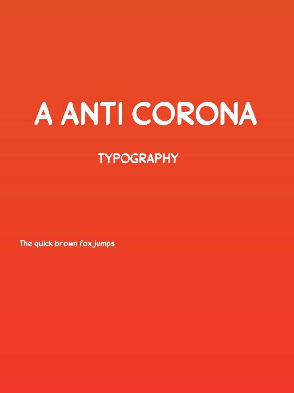 a Anti Corona Poster