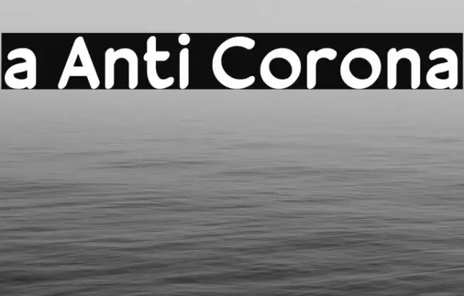 a Anti Corona Font examples