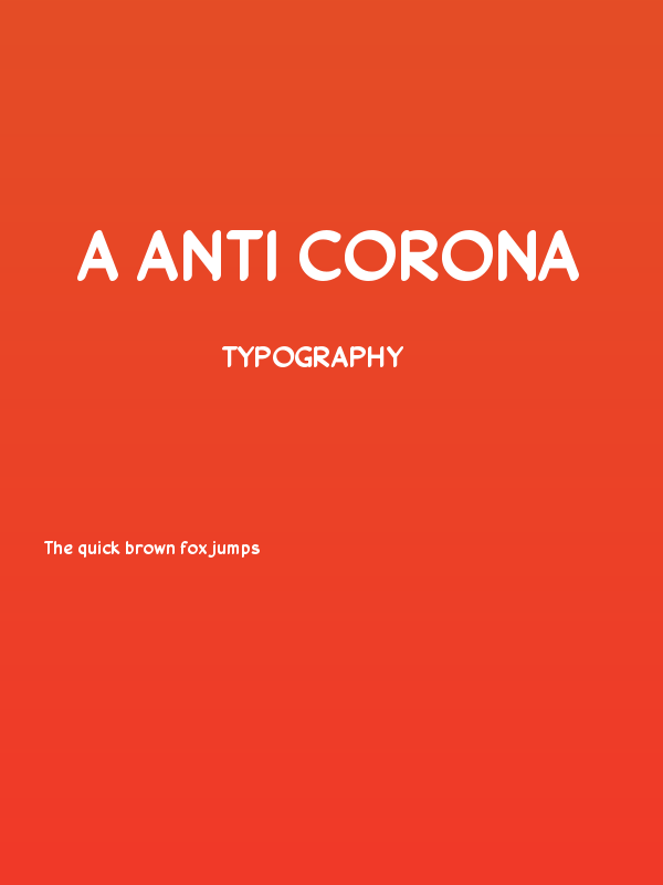 a Anti Corona Poster