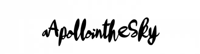 a Apollo in the Sky  Free Fonts Download