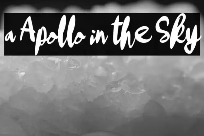 a Apollo in the Sky Font examples