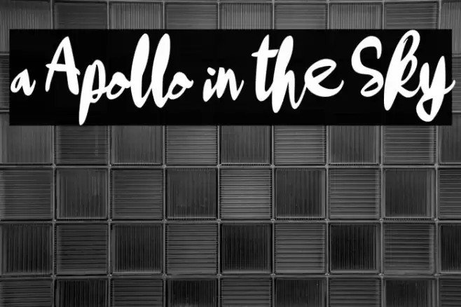 a Apollo in the Sky Font examples