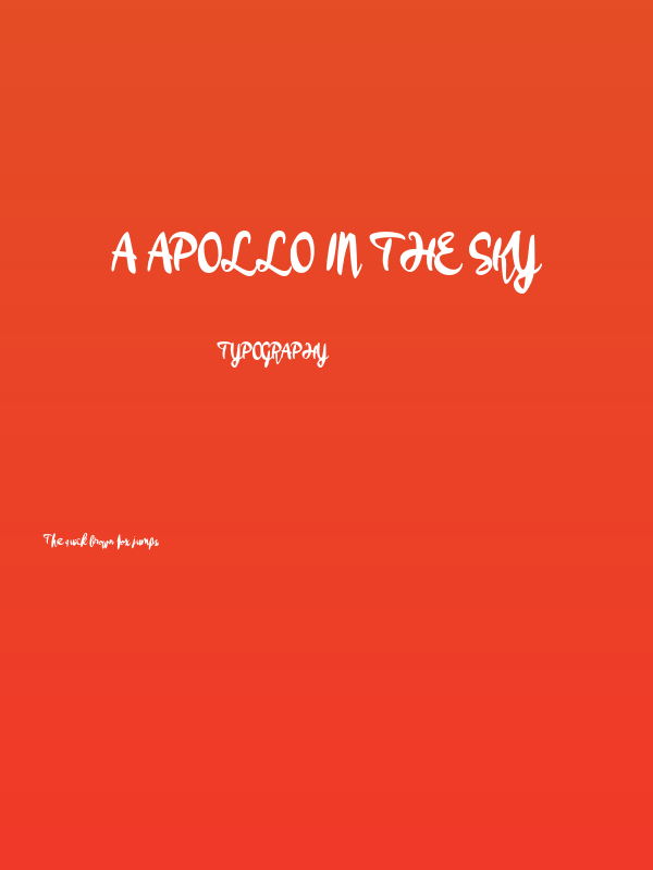 a Apollo in the Sky Poster