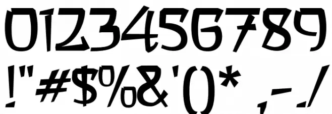 a Asian Hiro Font OTHER CHARS