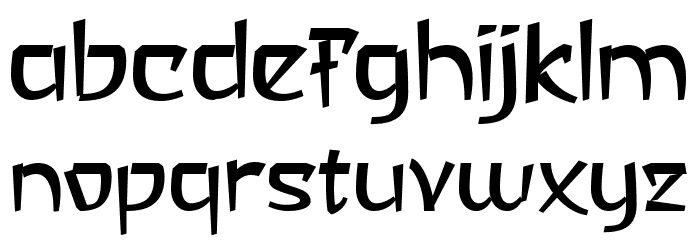 a Asian Hiro Font Litere mici