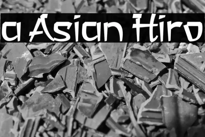 a Asian Hiro Font examples