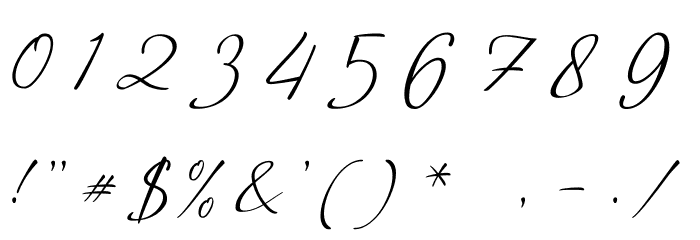 a Auto Signature Font OTHER CHARS