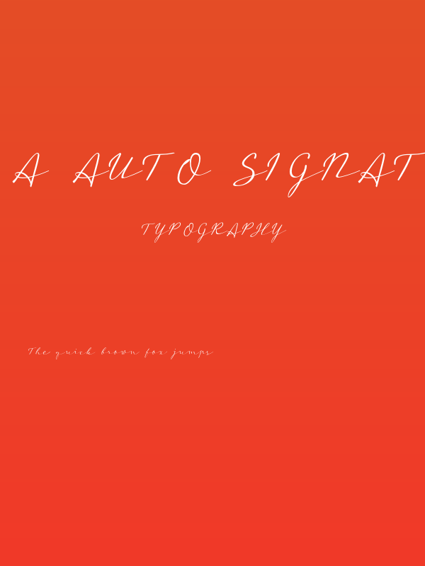 a Auto Signature Poster