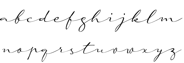 a Auto Signature Font LOWERCASE
