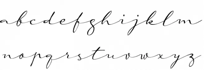 a Auto Signature फ़ॉन्ट लोअरकेस