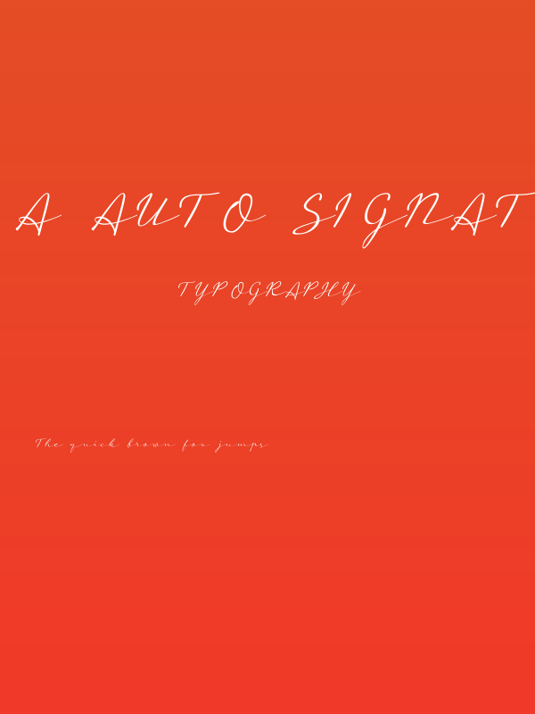 a Auto Signature Poster