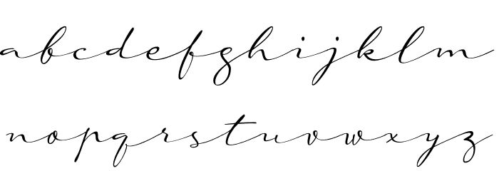 a Auto Signature Font LOWERCASE