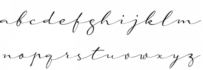 a Auto Signature फ़ॉन्ट लोअरकेस