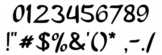 a Autoyes Closely Font OTHER CHARS