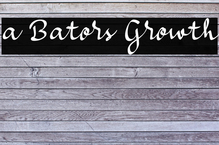 a Bators Growth Example 2