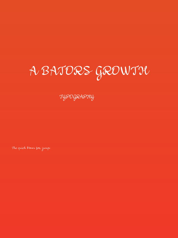 a Bators Growth Poster