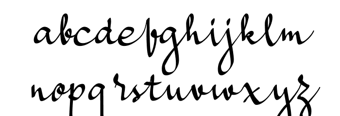 a Bators Growth Font LOWERCASE