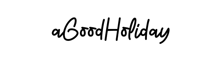 a Good Holiday  Скачать бесплатные шрифты